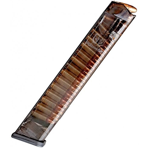 ETS GLOCK 18 9MM 31 ROUND POLYMER MAGAZINE Clear - Click Image to Close